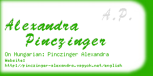 alexandra pinczinger business card